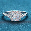 3 Carat Moissanite 925 Sterling Silver Rhodium-Plated Ring - Lord of LordsJewelry