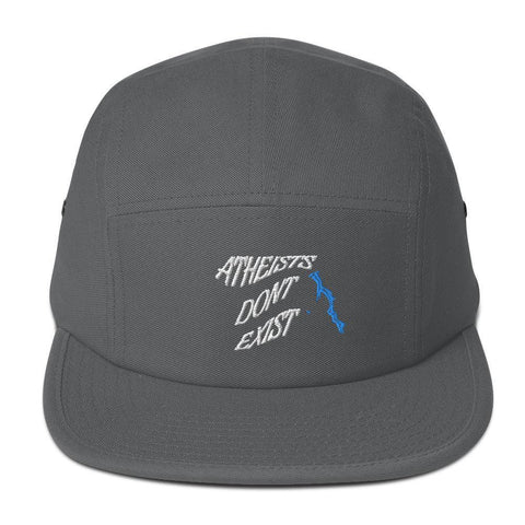 Atheists Don't Exist 5 Panel Camper Cap - Lord of LordsHat