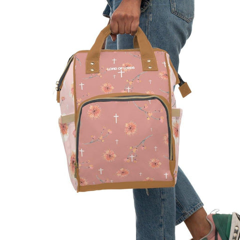 Blessed Floral Diaper Backpack - Lord of LordsDiaper Bag