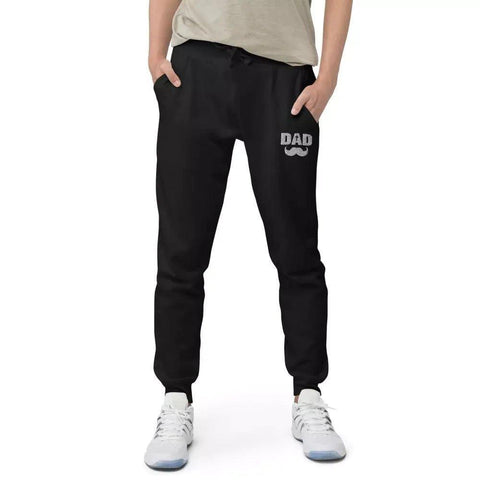Dad Stache Embroider fleece sweatpants - Lord of Lords