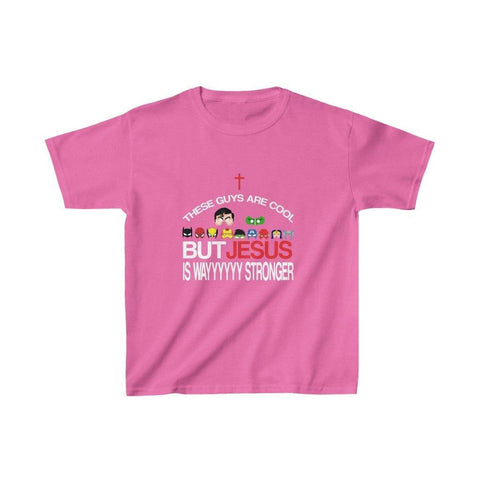 Jesus is Stronger Kids Heavy Cotton™ Tee - Lord of LordsKids clothes