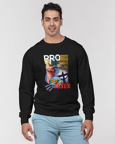 Pro Jesus Men's Classic French Terry Crewneck Pullover - Lord of Lordscrewneck