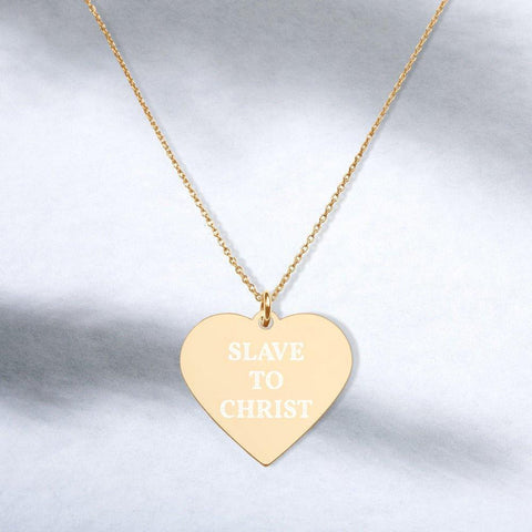 Slave To Christ Heart Necklace - Lord of LordsJewelry