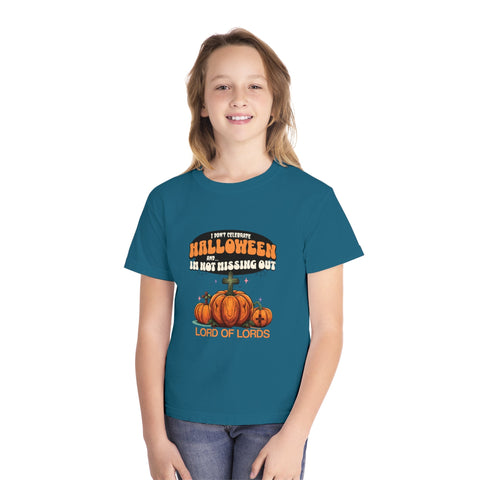 Youth I Don't Celebrate Halloween Midweight Tee - Lord of LordsKids clothes