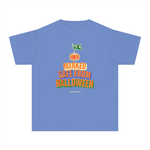 Youth Marked Safe from Halloween Midweight Tee - Lord of LordsKids clothes